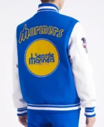 MLB Seattle Mariners Retro Classic Varsity Jacket | Trendy Leather Jackets
