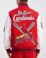 MLB St. Louis Cardinal Mash up Varsity Jacket | Trendy Leather Jackets