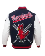 MLB St. Louis Cardinal Mash up Varsity Jacket | Trendy Leather Jackets