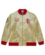 MLB St. Louis Cardinals Gold OG 2.0 Satin Jacket | Trendy Leather Jackets