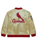 MLB St. Louis Cardinals Gold OG 2.0 Satin Jacket | Trendy Leather Jackets