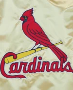 MLB St. Louis Cardinals Gold OG 2.0 Satin Jacket | Trendy Leather Jackets