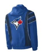 MLB Starter Royal Toronto Blue Jays Impact Anorak Hoodie Jacket | Trendy Leather Jackets