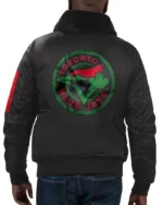 MLB Starter x Ty Mopkins Toronto Blue Jays Black History Month Satin Jacket | Trendy Leather Jackets