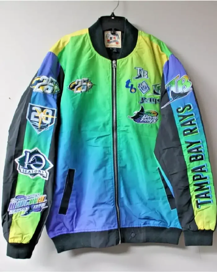 MLB Tampa Bay Devil Rays Poly jacket | Trendy Leather Jackets