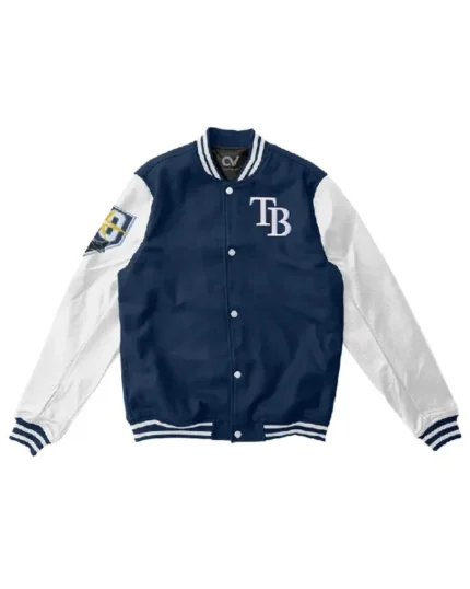 MLB Tampa Bay Rays Club Varsity Jacket | Trendy Leather Jackets
