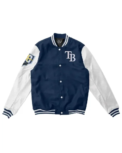 MLB Tampa Bay Rays Club Varsity Jacket | Trendy Leather Jackets