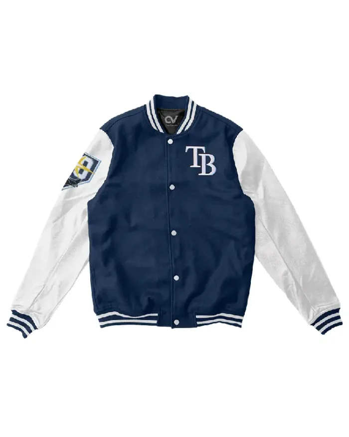 MLB Tampa Bay Rays Club Varsity Jacket | Trendy Leather Jackets