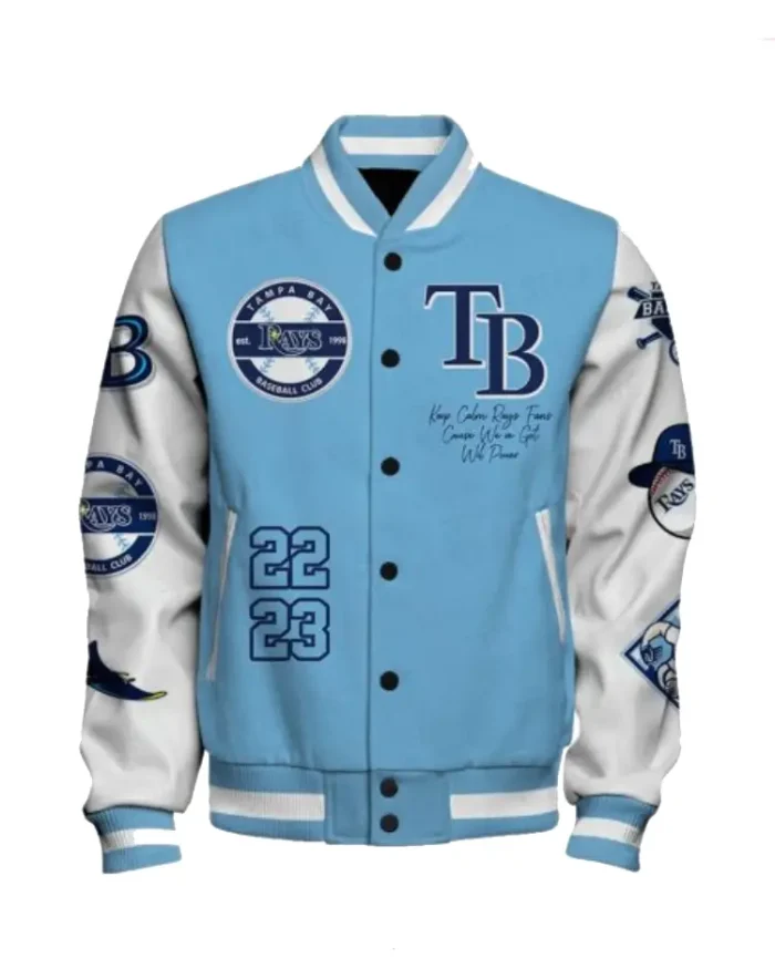 MLB Tampa Bay Rays Hot Trend Varsity Jacket | Trendy Leather Jackets