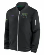 MLB Tampa Bay Rays Nike Black City Connect Pelican Bomber Jacket | Trendy Leather Jackets