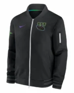 MLB Tampa Bay Rays Nike Black City Connect Pelican Bomber Jacket | Trendy Leather Jackets