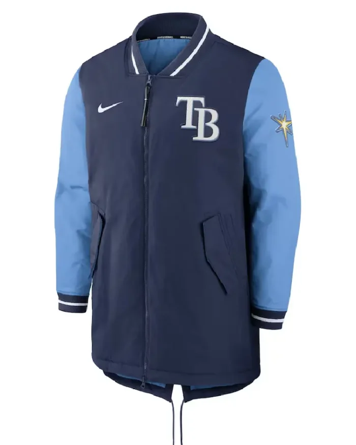 MLB Tampa Bay Rays Nike Navy Dugout Performance Jacket | Trendy Leather Jackets