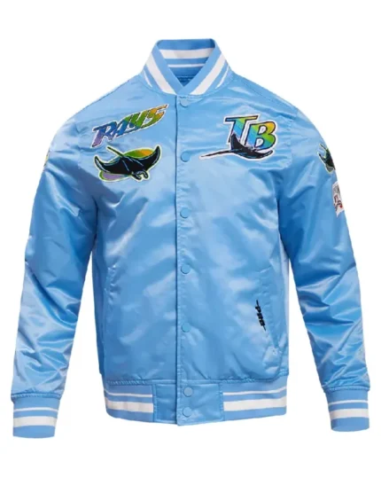 MLB Tampa Bay Rays Retro Classic Satin Jacket | Trendy Leather Jackets