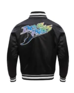 MLB Tampa Bay Rays Retro Classic Satin Jacket | Trendy Leather Jackets