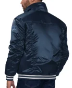 MLB Tampa Bay Rays Satin Trucker Jacket | Trendy Leather Jackets