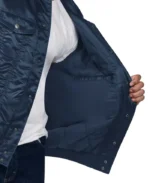 MLB Tampa Bay Rays Satin Trucker Jacket | Trendy Leather Jackets