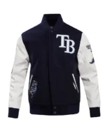 MLB Tampa Bay Rays Standard RFC Varsity Letterman Jacket | Trendy Leather Jackets