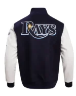 MLB Tampa Bay Rays Standard RFC Varsity Letterman Jacket | Trendy Leather Jackets
