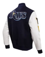 MLB Tampa Bay Rays Standard RFC Varsity Letterman Jacket | Trendy Leather Jackets