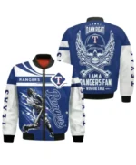 MLB Texas Rangers 3D Bomber Jacket | Trendy Leather Jackets