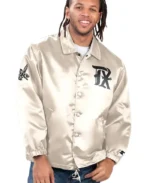 MLB Texas Rangers Option Route Coaches Jacket | Trendy Leather Jackets