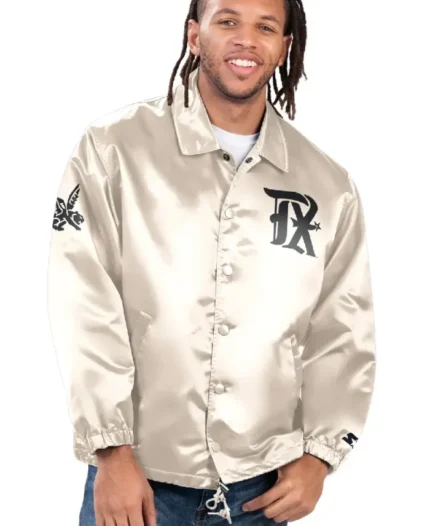 MLB Texas Rangers Option Route Coaches Jacket | Trendy Leather Jackets
