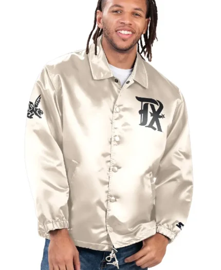 MLB Texas Rangers Option Route Coaches Jacket | Trendy Leather Jackets