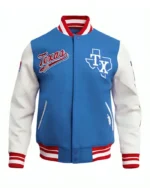MLB Texas Rangers Wool Varsity Jacket | Trendy Leather Jackets