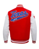 MLB Texas Rangers Wool Varsity Jacket | Trendy Leather Jackets