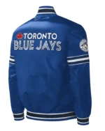 MLB Toronto Blue Jays Midfield Satin Varsity Jacket | Trendy Leather Jackets