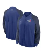 MLB Toronto Blue Jays Nike Bomber Raglan Performance Jacket | Trendy Leather Jackets