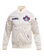 MLB Toronto Blue Jays Pinstripe Jacket | Trendy Leather Jackets
