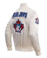 MLB Toronto Blue Jays Pinstripe Jacket | Trendy Leather Jackets