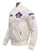 MLB Toronto Blue Jays Pinstripe Jacket | Trendy Leather Jackets