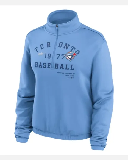 MLB Toronto Blue Jays Rewind Splice Sweatshirt | Trendy Leather Jackets