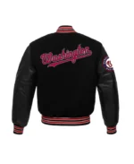 MLB Washington Nationals Black Letterman Jacket | Trendy Leather Jackets
