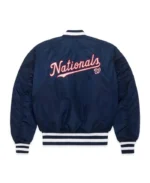 MLB Washington Nationals MA-1 Bomber Jacket | Trendy Leather Jackets