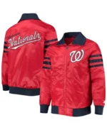 MLB Washington Nationals Starter Captain II Varsity Jacket | Trendy Leather Jackets