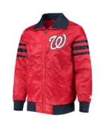 MLB Washington Nationals Starter Captain II Varsity Jacket | Trendy Leather Jackets