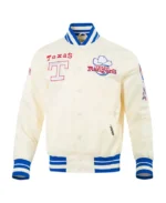 MlbTexas Rangers Pro Standard Retro Classic Satin Jacket | Trendy Leather Jackets