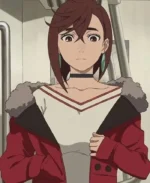 Momo Ayase Dandadan Red Cropped Jacket | Trendy Leather Jackets