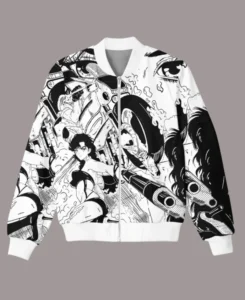 Moonrise Anime Bomber Jacket | Trendy Leather Jackets