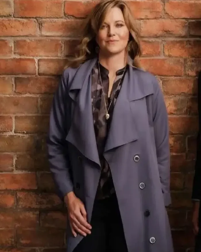 My Life is Murder Lucy Lawless Double Breasted Coat | Trendy Leather Jackets