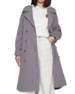 My Life is Murder Lucy Lawless Double Breasted Coat | Trendy Leather Jackets