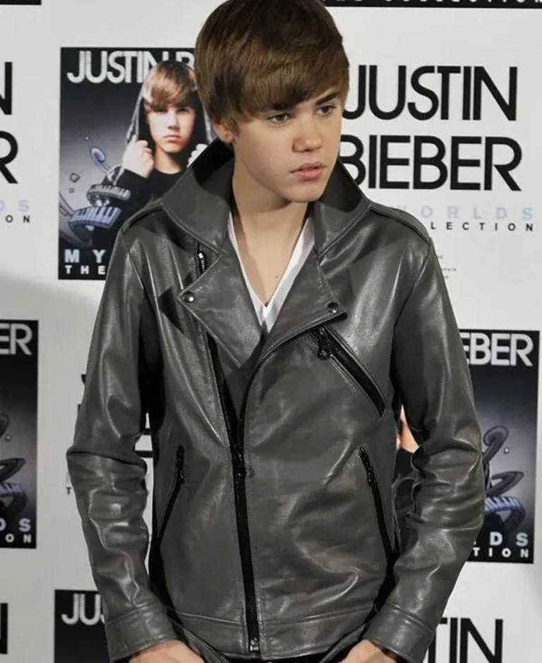 My Worlds The Collection Justin Bieber Leather Jacket | Trendy Leather Jackets