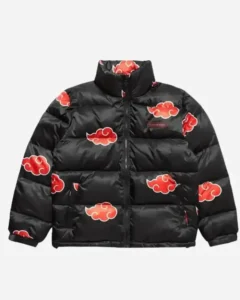 Naruto Akatsuki Puffer Jacket | Trendy Leather Jackets