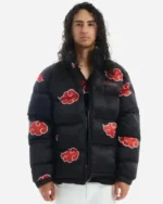 Naruto Akatsuki Puffer Jacket | Trendy Leather Jackets