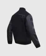 NBA Golden State Warriors Black Varsity Jacket | Trendy Leather Jackets