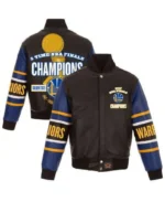 NBA Golden State Warriors Finals Champions Leather Jacket | Trendy Leather Jackets