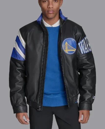 NBA Golden State Warriors Leather Jacket | Trendy Leather Jackets